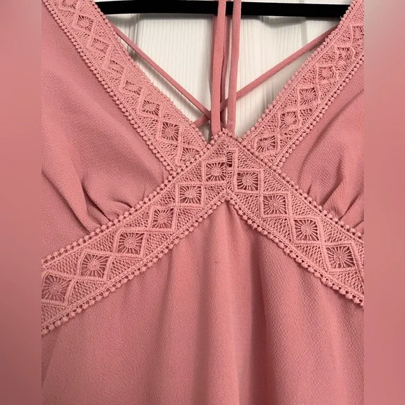 Pink Flowy Dress - Picture 2 of 4